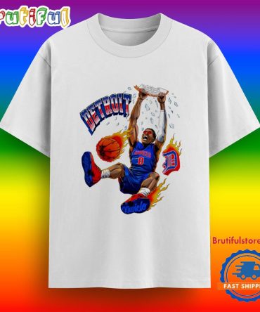 Detroit Pistons Jalen Duren Slam Graphics Shirt