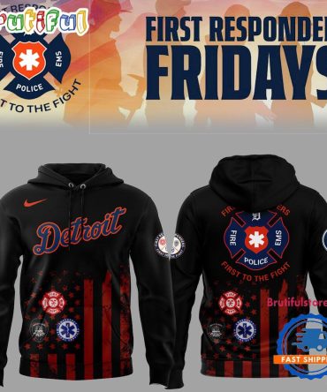 Detroit Tigers First Responders Fridays 2025 Hoodie Shirt