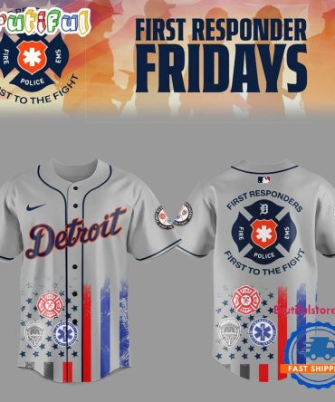 Detroit Tigers First Responders Fridays Limited Baseball Jersey