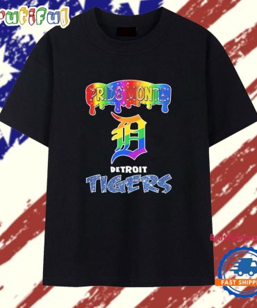Detroit Tigers Pride Month Lgbt Logo T Shirt