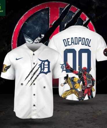 Deadpool & Wolverine Themed Baseball Jersey – Unique Comic Fan Apparel