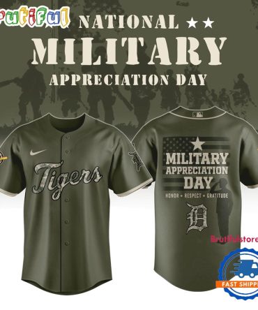 Detroit Tigers X Military Appreciation Day 2025 Baseball Jersey