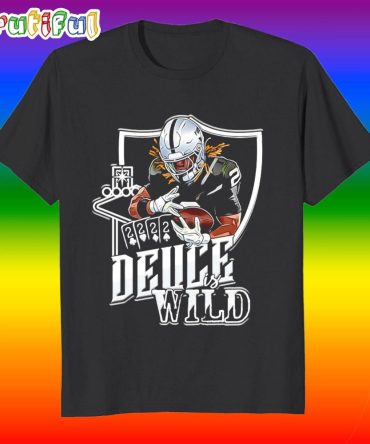 Deuce Is Wild Las Vegas Raiders No 2 Cards T Shirt