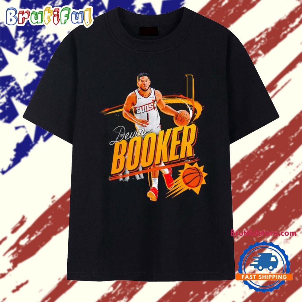 Devin Booker #1 Phoenix Suns Basketball Player T Shirt