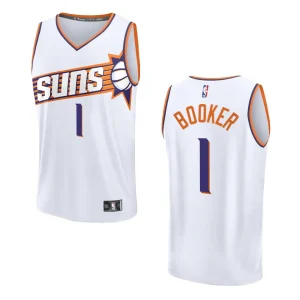 Devin Booker Association Edition Phoenix Suns 2023-24 White Fastbreak Replica Jersey - Alzaintravels