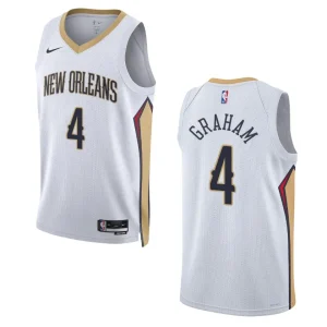 New Orleans Pelicans Devonte' Graham 2022-23 Association Edition White Swingman Jersey - Alzaintravels