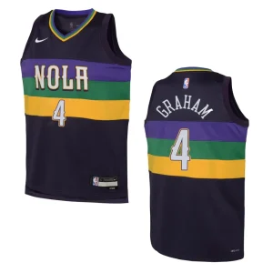 New Orleans Pelicans 2022-23 City Edition Youth Devonte Graham Purple Jersey - Alzaintravels
