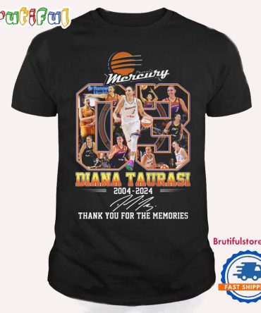 Diana Taurasi Phoenix Mercury Basketball 2004-2024 Thank You For The Memories T Shirt
