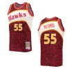 Dikembe Mutombo Atlanta Hawks Wildlife Hardwood Classics Jersey Red - Alzaintravels