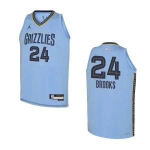 2022-23 Memphis Grizzlies Youth Statement Edition Dillon Brooks Light Blue Jersey - Alzaintravels