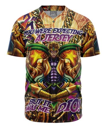 Trippy Medidating Dio It Was Me Jojo'S Bizarre Adventure Baseball Jersey Without Piping