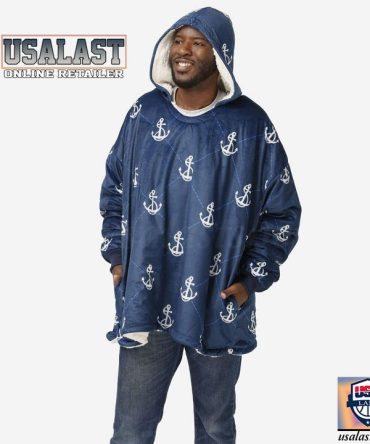 New Mini Anchors Blanket Hoodie Hoodie Blanket
