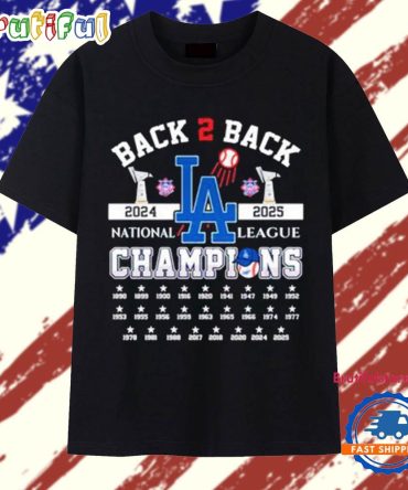 Dodgers B2B 2024-2025 National League Champions T Shirt