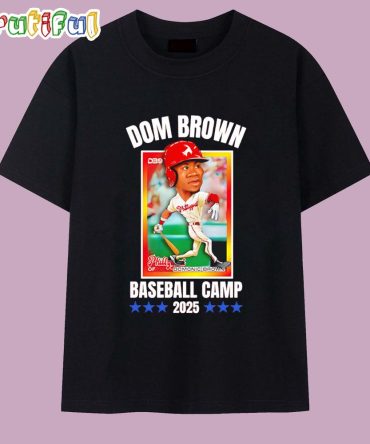 Dom Brown Baseball Camp 2025 Philadelphia Phillies T Shirt