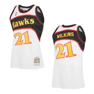 Dominique Wilkins Atlanta Hawks Reload 2.0 Hardwood Classics Jersey White - Alzaintravels