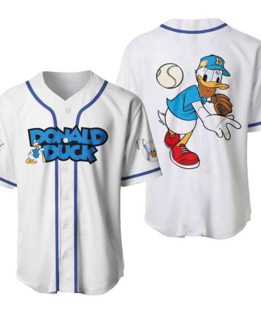 Donald Duck Baseball Jersey - Stylish Cartoon Sportswear For Fans
