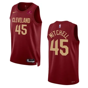 Cleveland Cavaliers Donovan Mitchell Swingman Wine 2022-23 Icon Edition Jersey - Alzaintravels