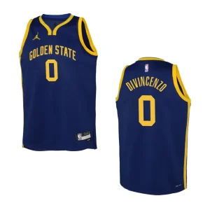 2022-23 Golden State Warriors Youth Statement Edition Donte DiVincenzo Navy Jersey - Alzaintravels