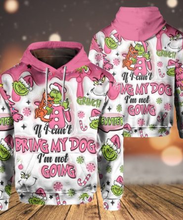 If I Can'T Bring My Dog - Personalized Stole Christmas All Over Shirt