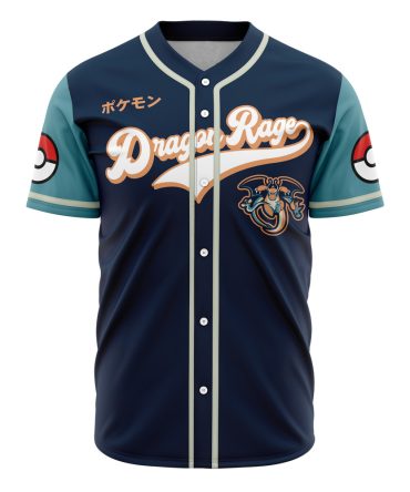 Dragon Rage Baseball Jersey - Stylish Charizard-Inspired Design For Pokémon Fans