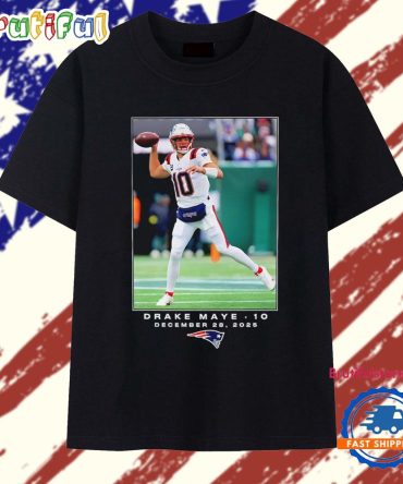 Drake Maye New England Patriots Nfl Flash Features Week 17 T Shirt