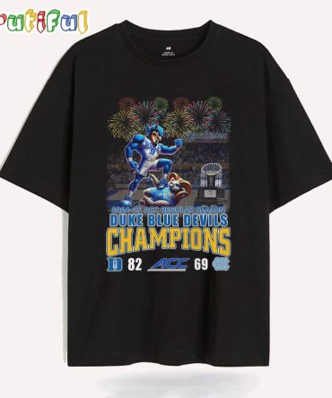 Duke Blue Devils 2025 Acc Regular Season Champions Winner T Shirt