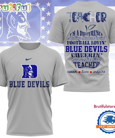 Duke Blue Devils Teacher Pride 2025 Unisex 3D Shirt