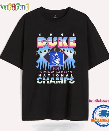 Duke Devils Blue 1992 Ncaa Men’S National Champions T Shirt