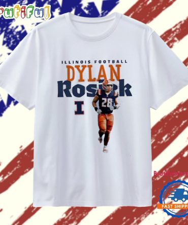 Dylan Rosiek Illinois Fighting Illini Name Graphic T Shirt