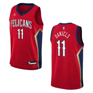 2022-23 New Orleans Pelicans Youth Statement Edition Dyson Daniels Red Jersey - Alzaintravels