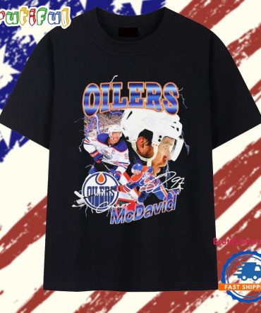 Edmonton Oilers Connor Mcdavid 2.0 Player Graphic T Shirt