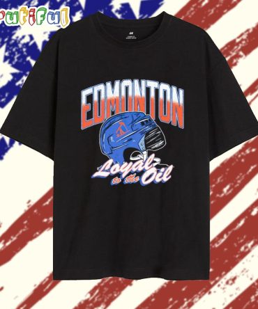 Edmonton Oilers Loyal To The Oil Helmet T Shirt