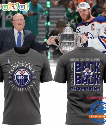 Edmonton Oilers Western Conference Back To Back Champs 2025 T Shirt