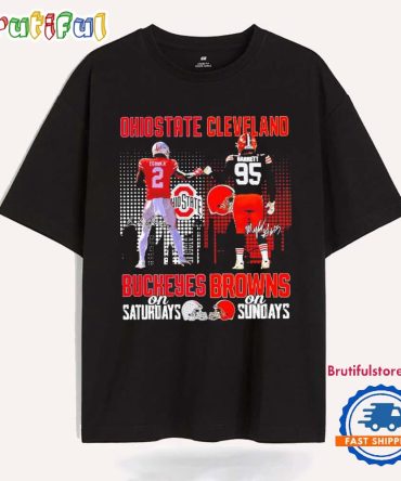 Egbuka Garrett Buckeyes On Saturday Browns On Sundays T Shirt