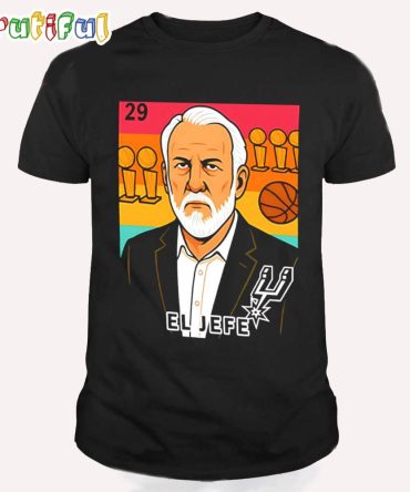 El Jefe Gregg Popovich San Antonio Spurs T Shirt