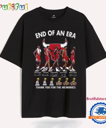End Of An Era Chicago Bulls Basketball Thank You For The Memories T Shirt