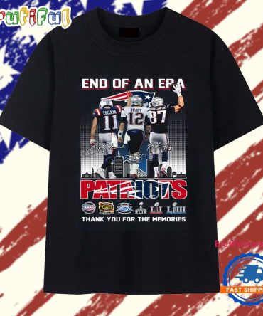 End Of An Era New England Patriots Signature 2025 T Shirt