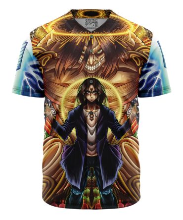 Trippy Eren Yeager Timeskip Attack On Titan Baseball Jersey Without Piping