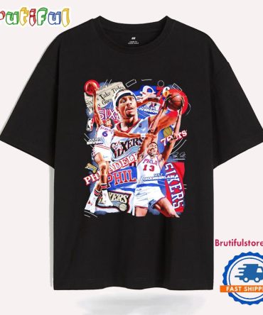 Erving Iverson And Chamberlain Philadelphia 76Ers Graphic T Shirt