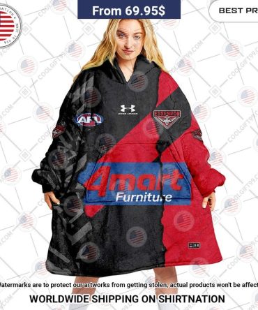 Essendon Bombers Mix Hoodie Blanket
