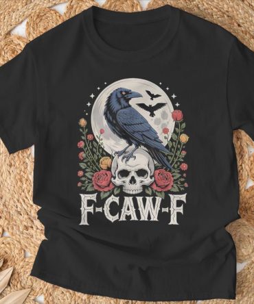 F-Caw-F Black Bird Crow Crow Bird Cawing Grunge T-Shirt