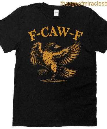 F-Caw-F Funny Black Crow Humor F-Caw-F Quote Crow Meme Premium T-Shirt