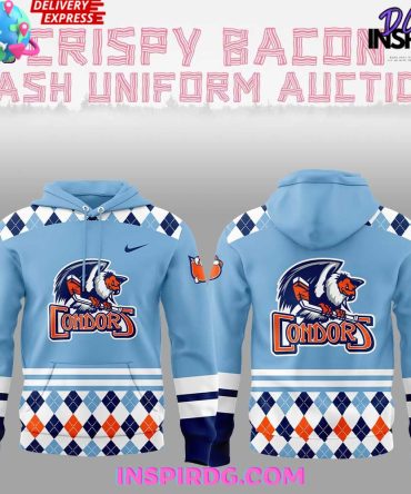 Bakersfield Condors Crispy Bacon Dash Uniform Action All Over Print Hoodie, 3D Hoodie