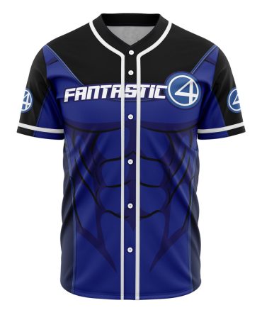 Fantastic 4 Superhero Costume Baseball Jersey - Stylish & Comfortable Fan Gear