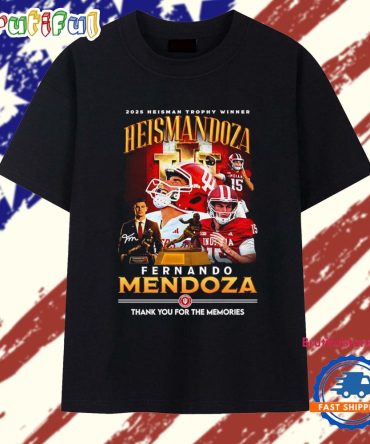 Fernando Mendoza Indiana Hoosiers 2025 Heisman Trophy Winner Heismendoza T Shirt