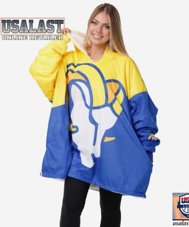 Los Angeles Rams Big Logo Blanket Hoodie Hoodie Blanket