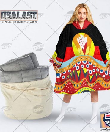 Afl Sydney Swans Lover Aboriginal Flag Indigenous Blanket Hoodie Hoodie Blanket