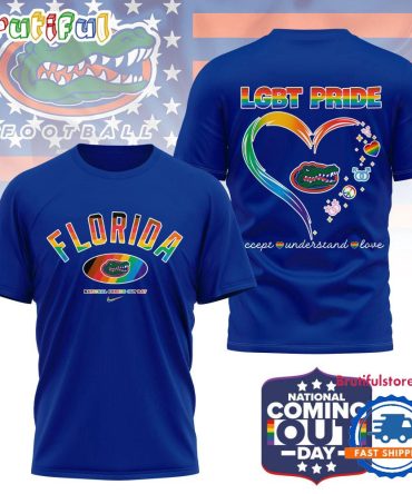 Florida Gators 2025 Ncaa National Coming Out Day Lgbt Pride Unisex 3D Shirt