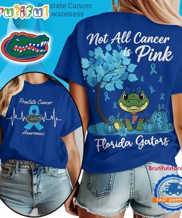Florida Gators 2025 Ncaa Prostate Cancer Awareness Unisex 3D Shirt