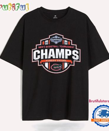 Florida Gators 2025 Sec Men’S Basketball Conference Tournament Champions March Madness T Shirt